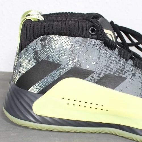 Adidas Dame 5 Shoes Glow Yellow/Green Gray Black F36933 Size 13.5 - Picture 2 of 12