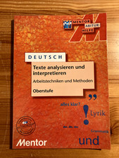 Mentor Abiturhilfe Deutsch - Texte analysieren und interpretieren