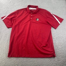 Nike Golf Florida State Seminoles Polo Shirt Mens XL Maroon Performance Short