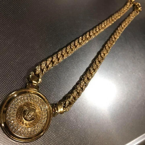 collana cubana gianni versace medusa