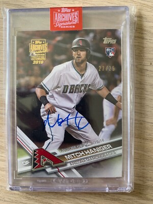 2019 Topps Archives auto MITCH HANIGER #ed 23/25!! Seattle Mariners