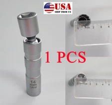 1X 14mm 3/8" Drive Magnetic Chrome Vanadium Steel Spark Plug Sleeve Removal Tool