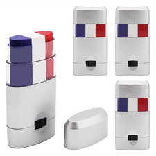 4 Pcs Red White and Blue Face Paint Sticks for Football Face Paint, Rugby,Softba