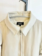 A.P.C. Woman Beige Padded Jacket Size S Limited Edition Style Refined Minimalism