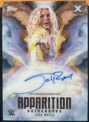 2025 Topps WWE Exalted Sol Ruca Apparition Auto On Card Rare