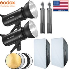 GODOX SK400III-V 400Ws Photo Studio Flash 60 90CM Softbox Stand 110CM Reflector