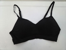 Calvin Klein Women's Form to Body Lightly Lined Bralette Black Large NEW