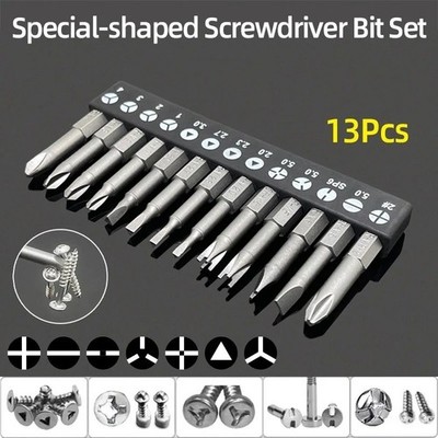 Präzision Y U Dreieck Sicherheits-Schraubendreher-Bit 1/4 Zoll magnetische Bohrmaschine Spitze