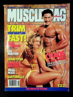Musclemag International August 1992 Santoriello Arnold Schwarzenegger