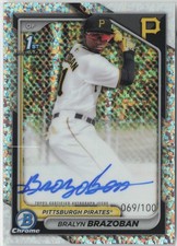 2024 Bowman Chrome #CPA-BB Bralyn Brazoban Sparkle/100 Autograph