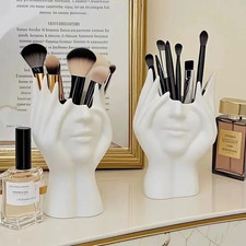 Creative Vinyl Figure Stand Desk Organizer Makeup Brush Holder Storage Rack