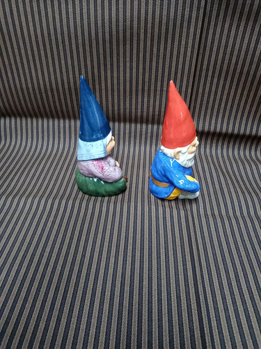 Vintage 1979 Gnome Unieboek B.V. Gorham Münze Sparschwein Paar 7" mit Stecker TOP - Bild 5 von 8
