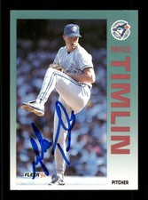 1992 Fleer 343 Mike Timlin signed auto autograph  BXCP47