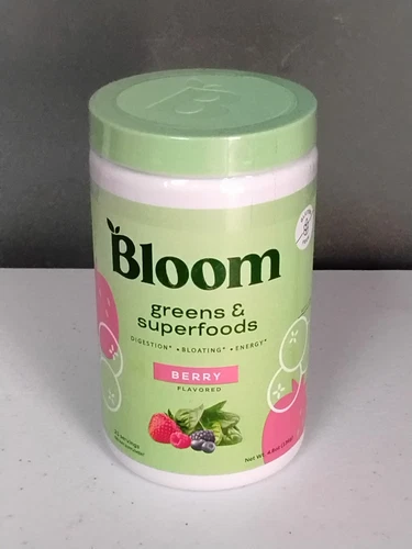New & Sealed! Bloom Nutrition Greens & Superfoods Berry 4.8oz 136g EXP 01/2026