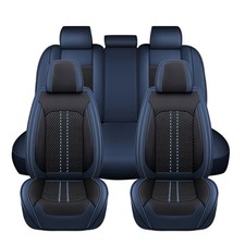 Full Set Leather Ice Silk Seat Covers For Chevrolet Colorado Front Rear 5-seats