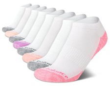 New Balance girls Performance Cushioned No Show Socks - 8 Pairs - Breathable ...