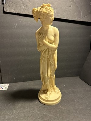 Vtg.A. SANTINI Classic Figure Goddess Slave Woman Sculpture -Made In Italy #R20