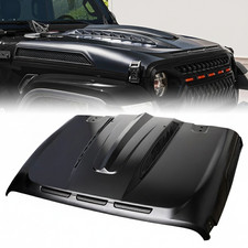 Avenger Series Steel Hood For 2018-2025 Jeep Wrangler Jl Jt Gladiator Vented