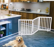 BRAND NEW: Freestanding 3 Panel 23.6" Pet Gate-White