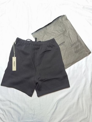 Essentials Men's Sweat Shorts Iron Relaxed Drawstring Pockets XS