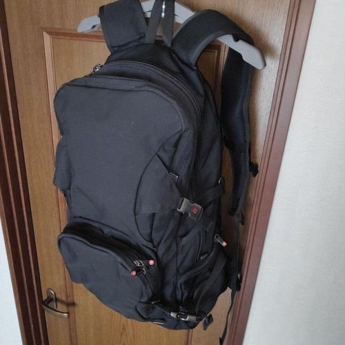 Wenger Travel Backpack 28L Black Cabin Size Lightweight, Main Zip Access