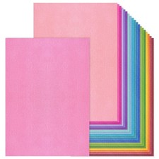 20 Sheets Rainbow Colorful Cardstock Textured Assorted Colored Paper 250 gsm ...