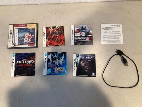 Lot of Nintendo DS Game Manual Pokemon Black Castlevania, Metroid, RE & More