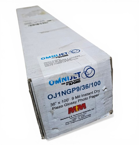 OmniJet 36" x ~65' Glossy Photo Paper Roll 9 Mil Instant Dry 0J1NGP9/36/100 14lb