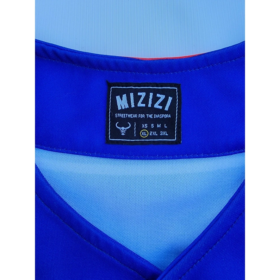 Auténtica camiseta de la selección nacional de fútbol HAITI Mizi 1804 azul talla XL Foto 4 de 4