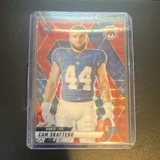 2025 Panini Mosaic Red Mosaic Cam Skattebo #271 New York Giants Rookie