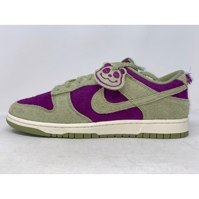 Nike Dunk Low 'Panda-monium Skunk' Purple Green Sneakers, Size