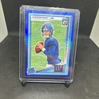 2025 Panini Donruss Optic #273 Jaxson Dart Blue Hyper Prizm Rated Rookie RC