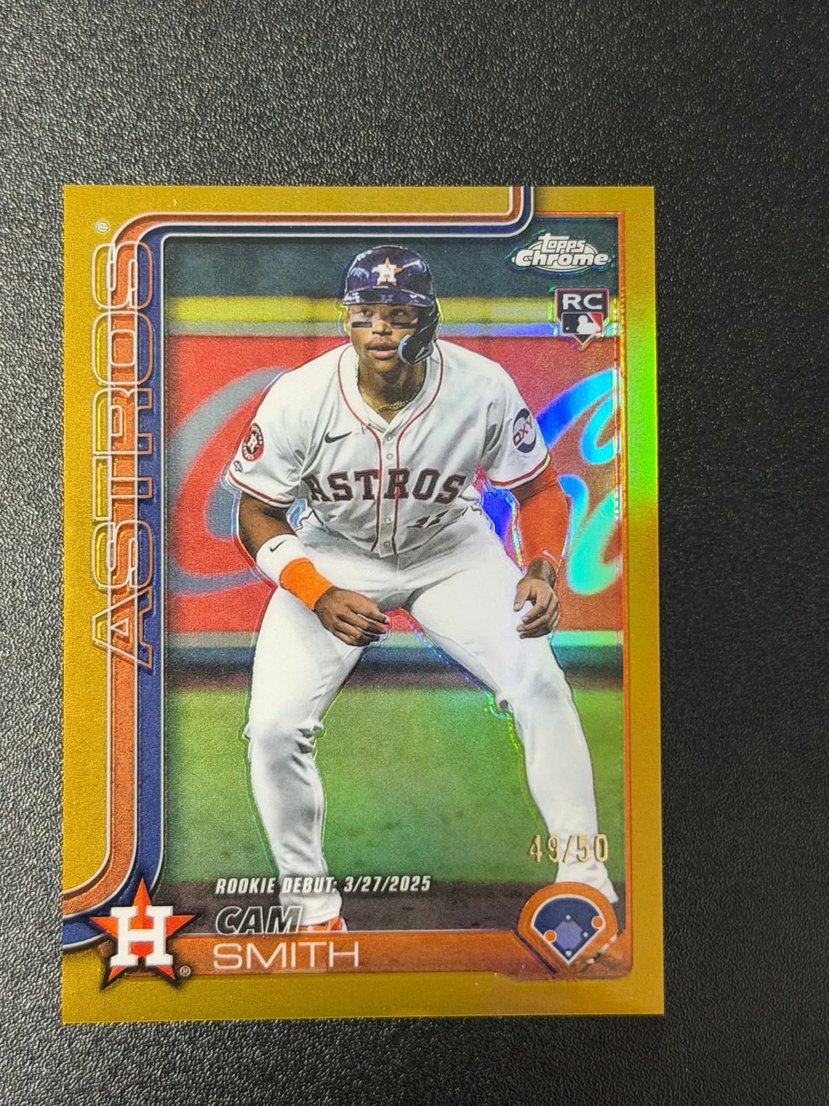 2025 Topps Chrome Update Cam Smith #USC19 Gold Refractor 49/50 RC