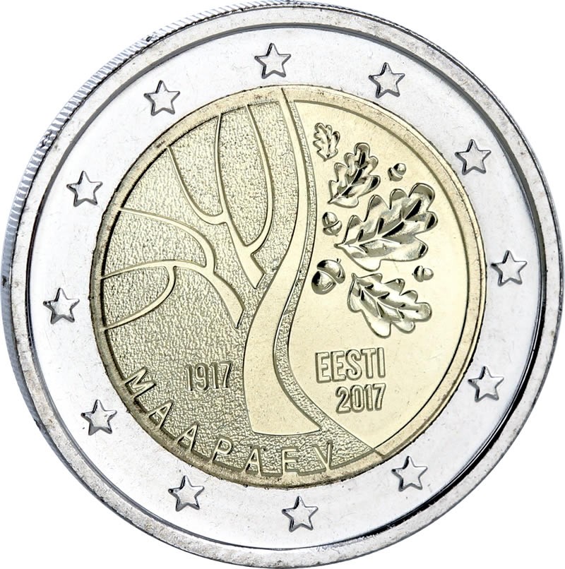 Estonie 2 Euros Commémo. 2017 - Route vers l'Indépendance