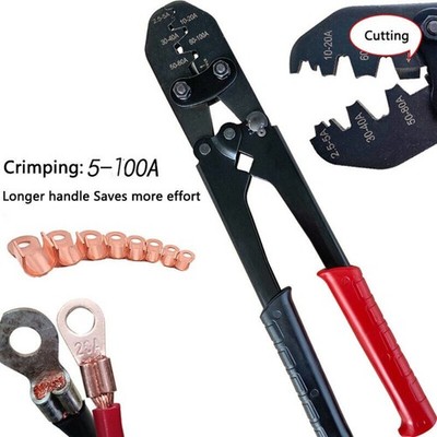 Manual Copper terminal Wire Crimping Pliers Cold Pressing Terminal With Cutting 