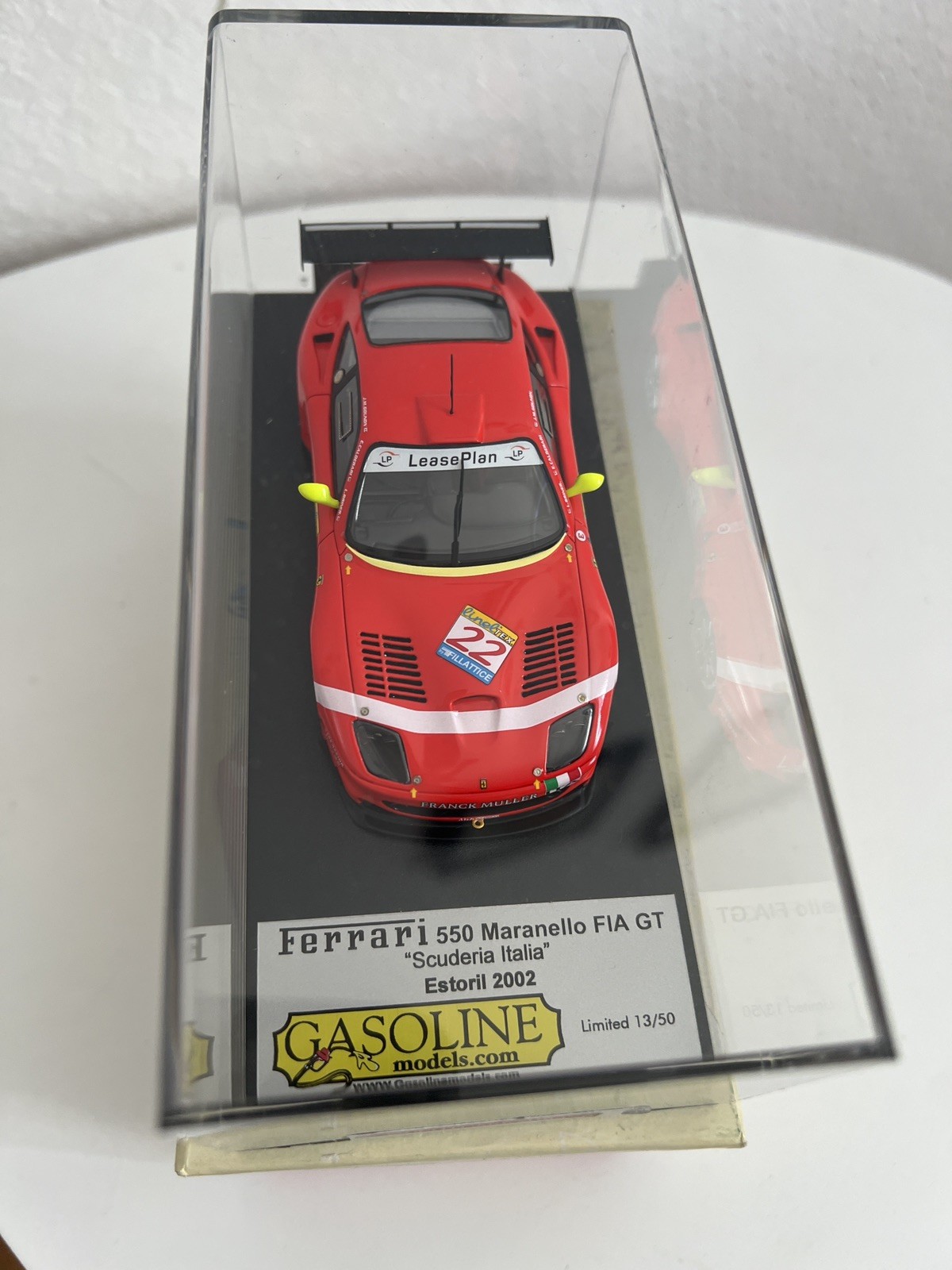 Ferrari 550 Maranello FIA GT Estoril 2002 miniature 1/43 de collection Gasoline édition limitée