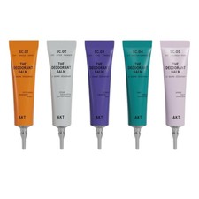 AKT Mini Deodorant Balms Discovery Set, Pack of 5 x 0.16 Fl Oz, Natural Deodo...