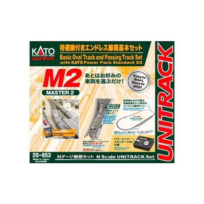 KATO Spur N M2 Endlosgleis mit Seitengleis Grundset Master 2 Eisenbahn Modell R