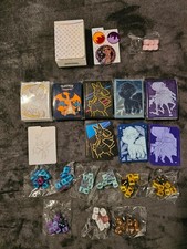 Pokemon TCG Extras - Sealed Card Sleeves, Sealed Dice, Dividers, Jumbo Coins