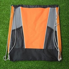 Drawstring Backpack Sports Gym Sackpack with Mesh Pockets Water Resistant Str...