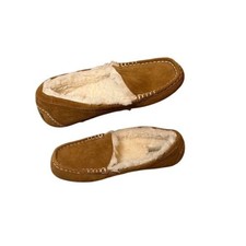 Koolaburra by UGG Lezly Womens Chestnut Suede Faux Fur Moccasin Slippers