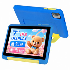 2026 Kids Tablet 7 Inch, Android, 4GB 64GB Storage, Bundle, WIFI, Free Case NEW