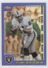 2000 Topps Chrome Refractor Tim Brown #23 HOF 6m1
