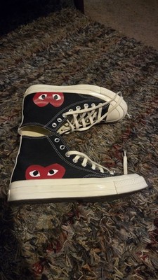 Converse x Comme des Garçons Play Unisex Men's 7, Women's 9