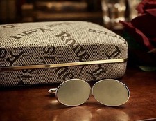 Dolan Bullock 14K GF Oval Cufflinks Vintage E...