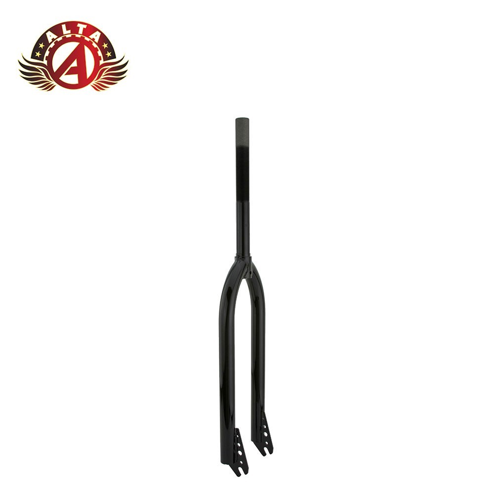 ALTA 26 Inch BMX Bicycle Fork Black Steel 1" Threaded 3/8 Axle Caliper Brake.