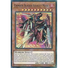BPRO-EN008 Crimson Blader/Assault Mode : Super Rare Card : 1st Edition : YuGiOh