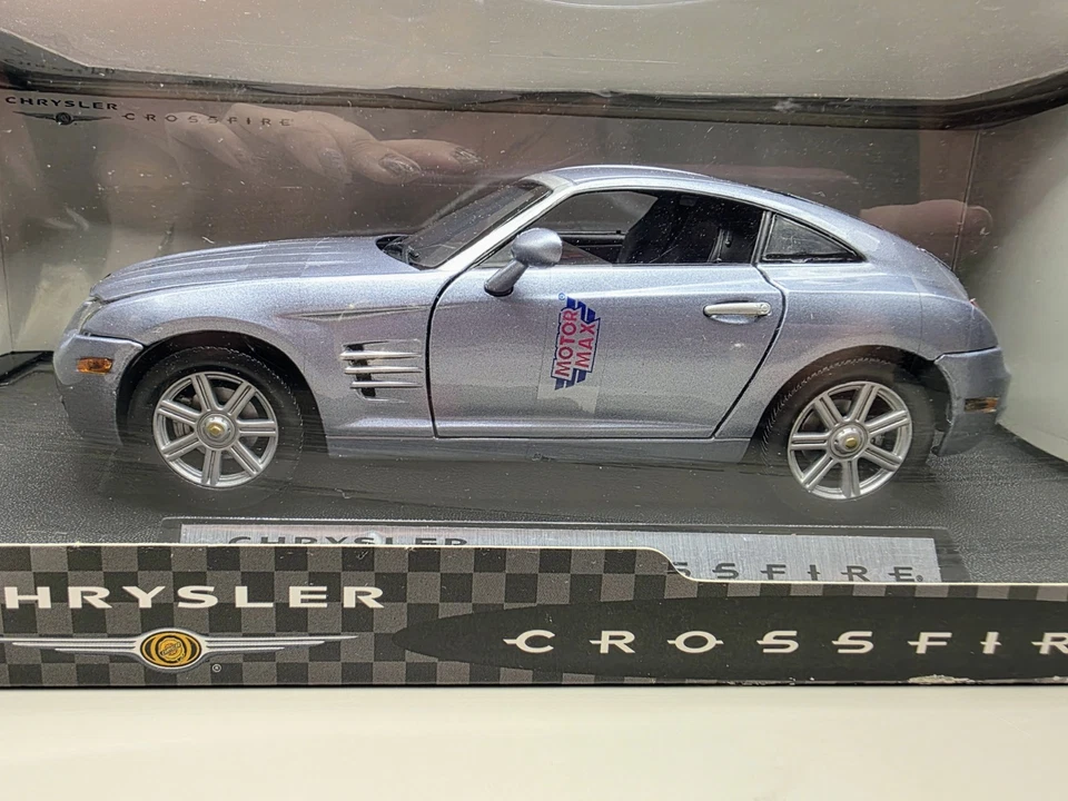 1/18 2005 Chrylser Crossfire Silver MotorMax Box Die-Cast Car 2006 2007 - Image 2 of 4