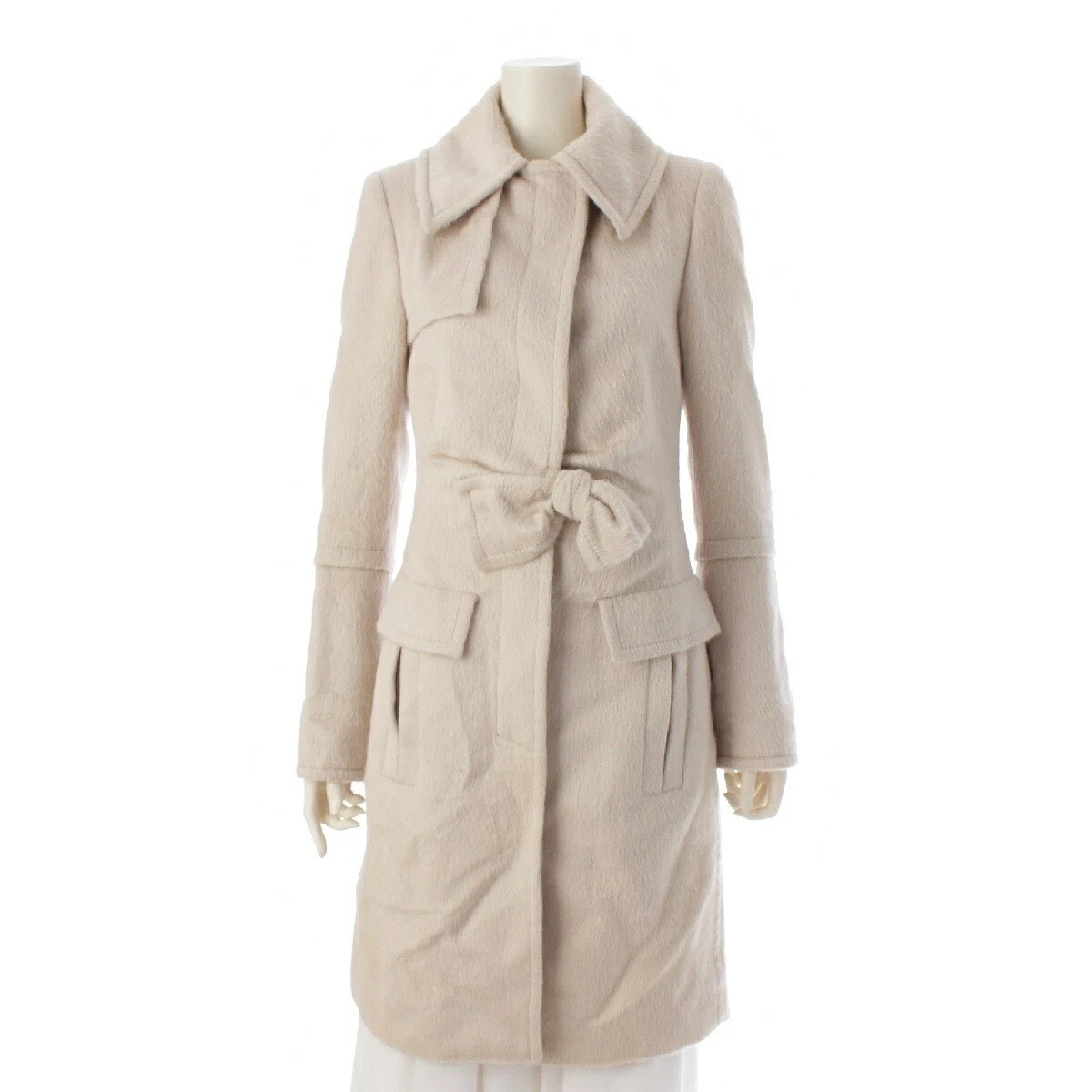 Manteau trench ceinture ruban laine alpaga Gucci 132095 38 r4_0414