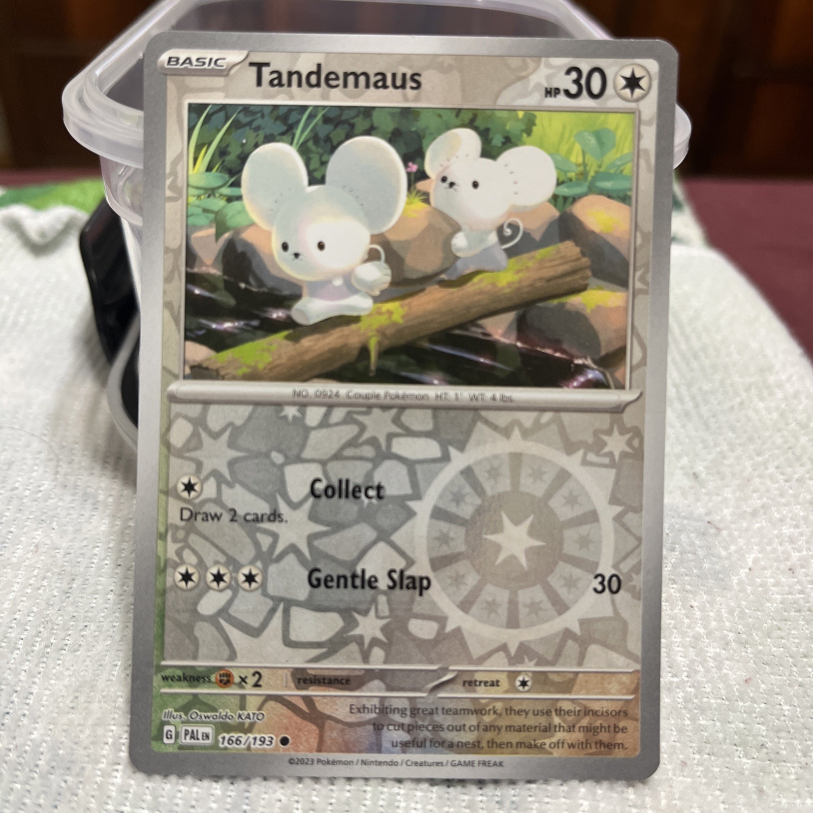 Tandemaus 166/193 Reverse Holo Pokemon Card 